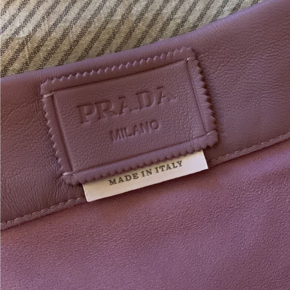 Prada sequin feather leather  A-line skirt - Picture 10 of 10